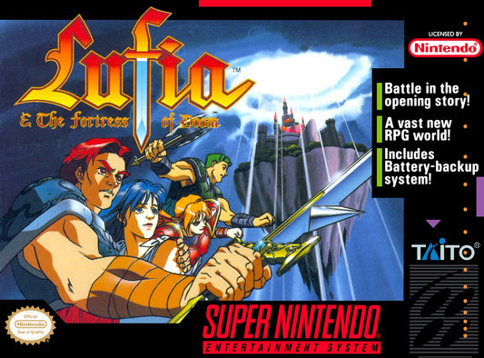 LUFIA & THE FORTRESS OF DOOM  - SNES (W/BOX)
