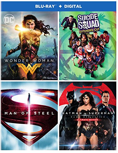 WONDER WOMAN/SUICIDE SQUAD/MAN OF STEEL/  - BLU-DC 4 MOVIE COLLECTION