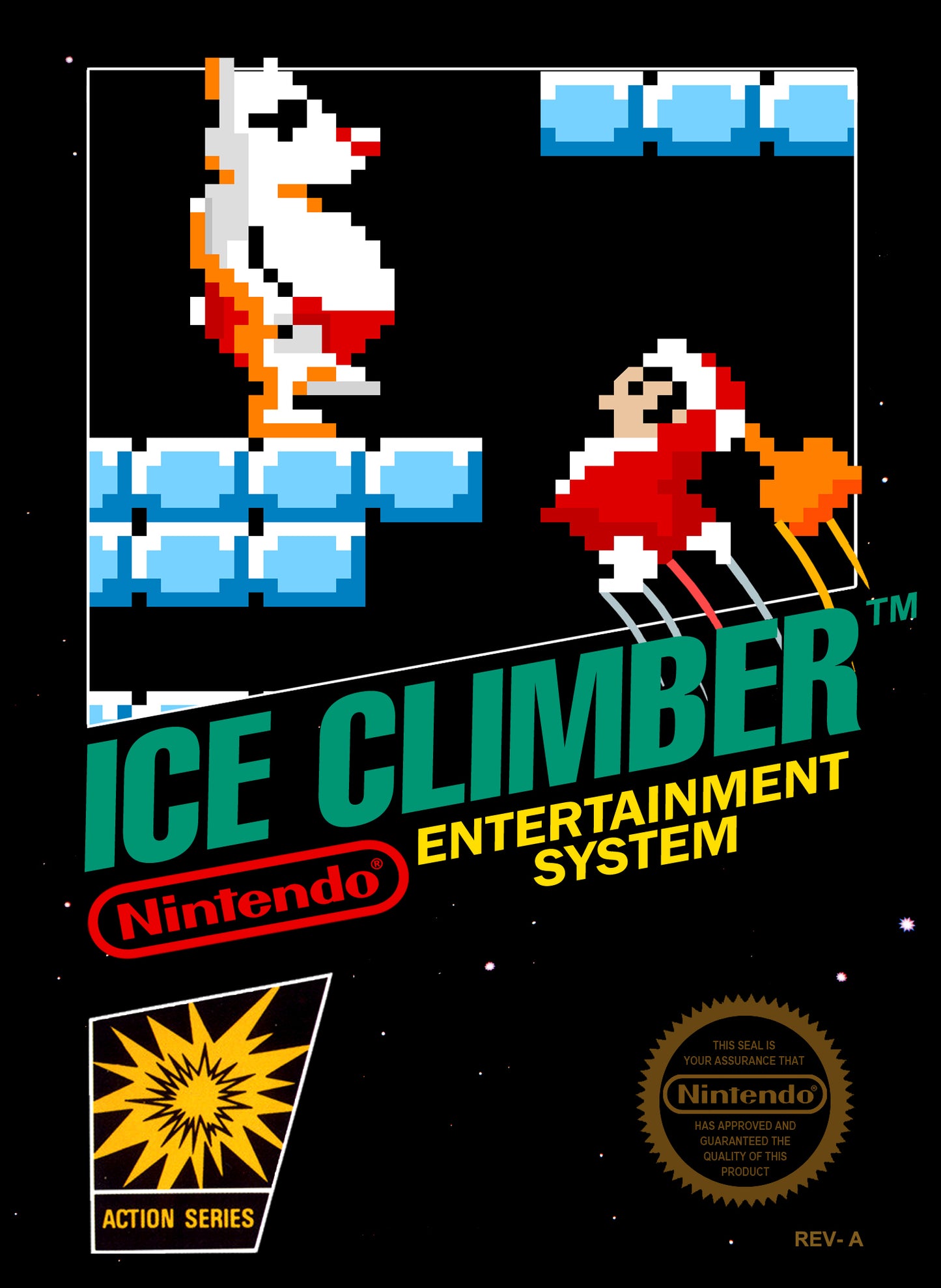 ICE CLIMBER  - NES (W/BOX & MANUAL)