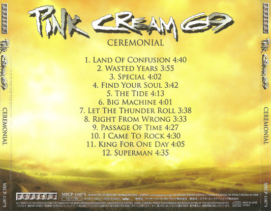 PINK CREAM 69  - CEREMONIAL