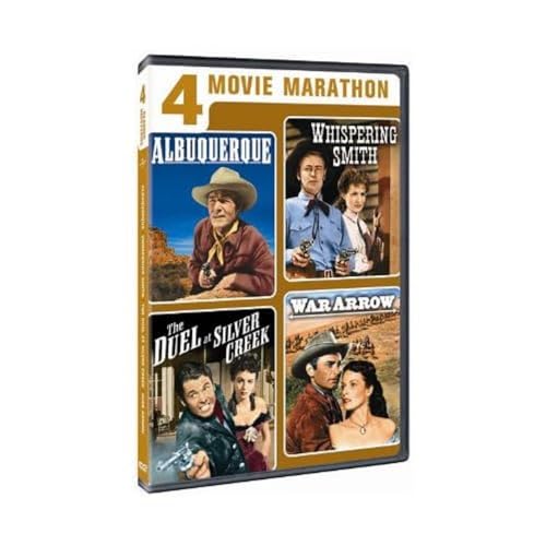 4-MOVIE MARATHON: CLASSIC WESTERNS (ALBUQUERQUE / WHISPERING SMITH / THE DUEL AT SILVER CREEK / WAR ARROW)