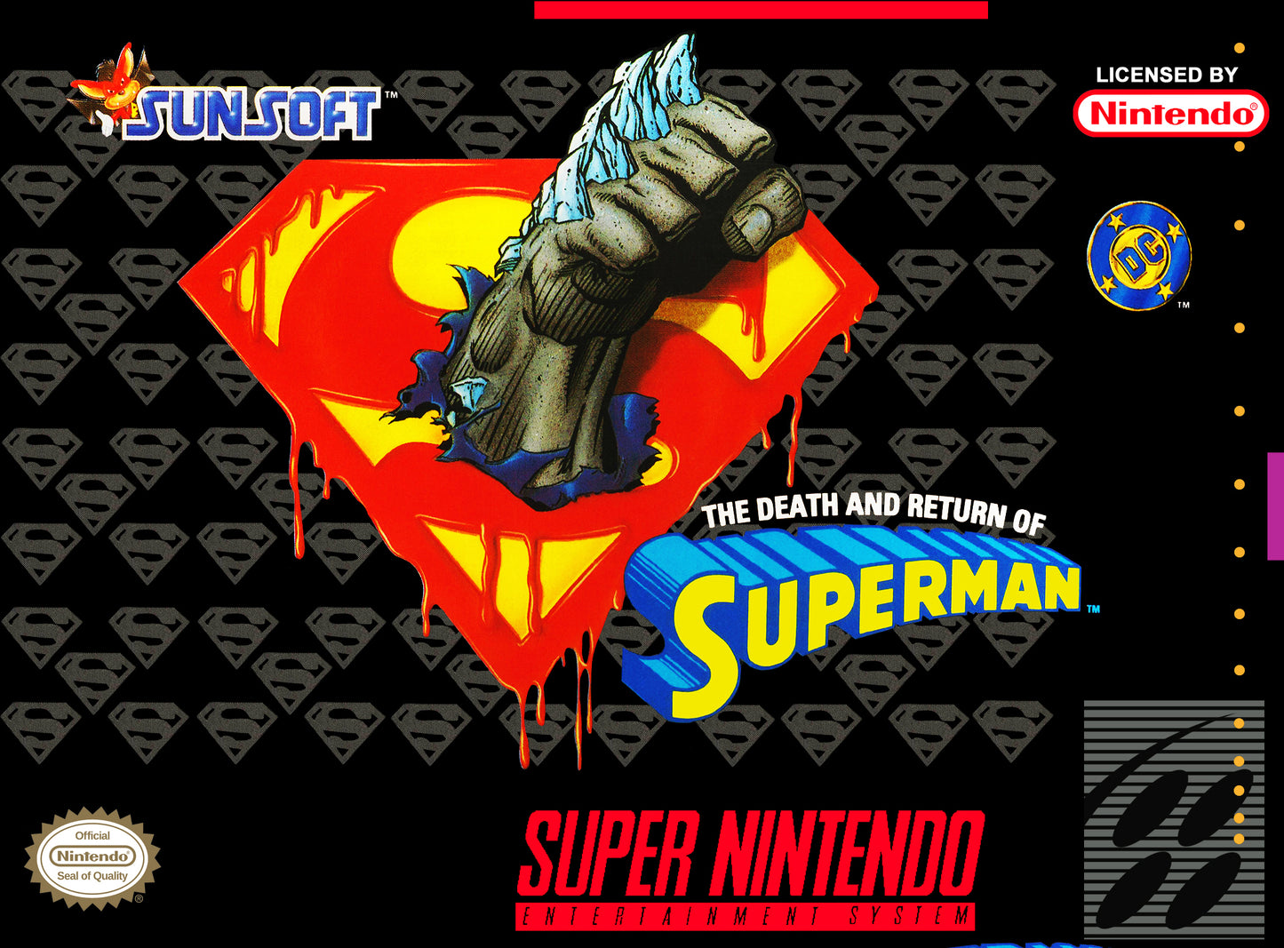 DEATH & RETURN OF SUPERMAN  - SNES