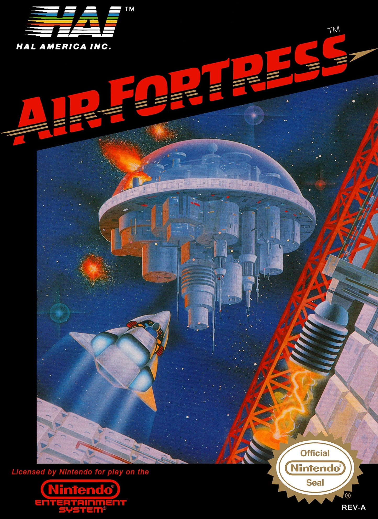 AIR FORTRESS  - NES (W/BOX & MANUAL)