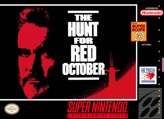 HUNT FOR RED OCTOBER  - SNES (W/BOX & MANUAL)