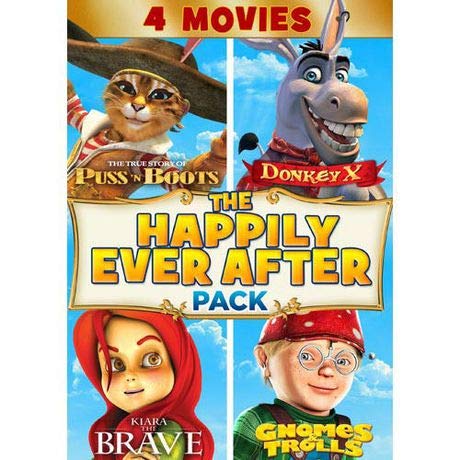 THE HAPPILY EVER AFTER PACK (PUSS 'N BOOTS / DONKEY X / KIARA THE BRAVE / GNOMES & TROLLS)