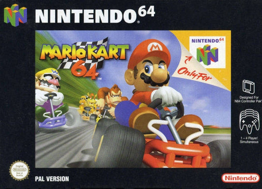 MARIO KART 64  - N64 (W/BOX & MANUAL)