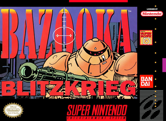 BAZOOKA BLITZKRIEG  - SNES (W/BOX & MANUAL)