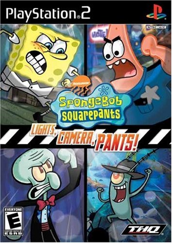 SPONGEBOB SQUAREPANTS LIGHTS CAMERA PANTS - PLAYSTATION 2