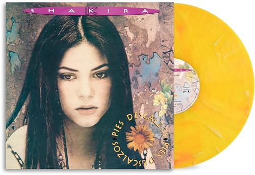 SHAKIRA - PIES DESCALZOS (YELLOW WITH RED SWIRL) (VINYL)