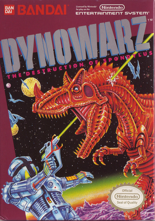 DYNOWARZ: THE DESTRUCTION OF SPONDYLUS  - NES (W/BOX & MANUAL)