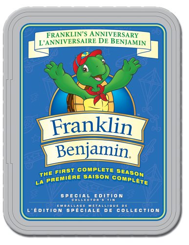 FRANKLIN'S ANNIVERSARY  THE FIRST COMPLETE SEASON  SPECIAL EDITION COLLECTOR'S TIN / L'ANNIVERSAIRE DE BENJAMIN  LA PREMIRE SAISON COMPLTE  EMBALLAGE MTALLIQUE DE L'DITION SPCIALE DE COLLECTION