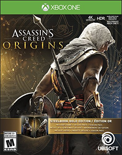 ASSASSINS CREED ORIGINS GOLD EDITION (INCLUDES STEELBOOK + EXTRA CONTENT + SEASON PASS SUBSCRIPTION) - XBOX ONE