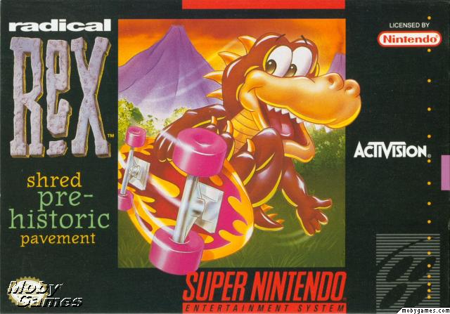 RADICAL REX  - SNES (W/BOX & MANUAL)