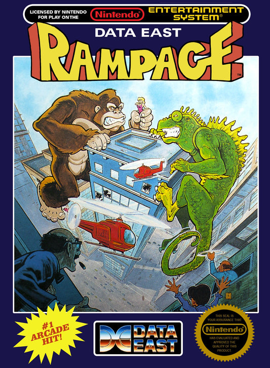 RAMPAGE  - NES (W/BOX)