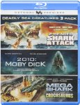 2-HEADED SHARK ATTACK/2010: MOBY DICK/ME  - BLU-DEADLY SEA CREATURES 3-PACK