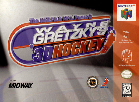 WAYNE GRETZKY'S 3D HOCKEY  - N64 (W/BOX & MANUAL)