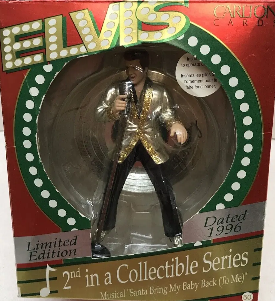 ELVIS: SANTA BRING MY BABY BACK (TO ME)( - ORNAMENT-CARLTON-1996