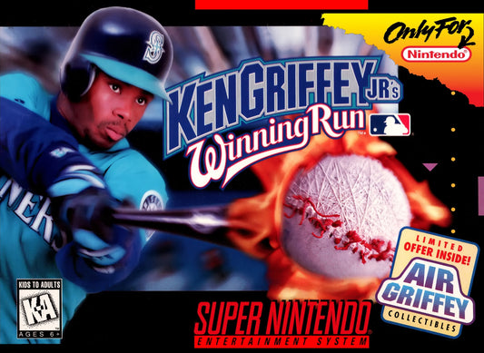 KEN GRIFFEY JR. WINNING RUN  - SNES (W/BOX & MANUAL)