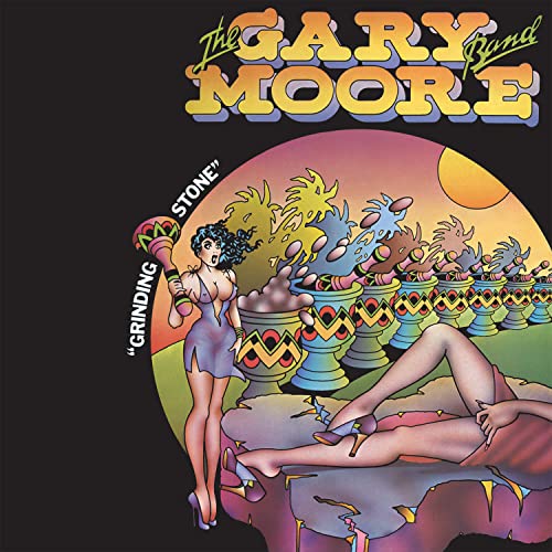GARY MOORE BAND - GRINDING STONE (FLAMING COLOURED VINYL)