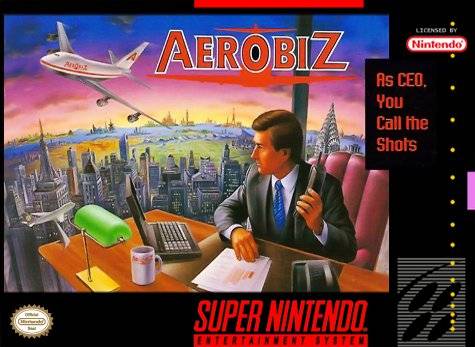 AEROBIZ SUPERSONIC  - SNES (W/BOX & MANUAL)