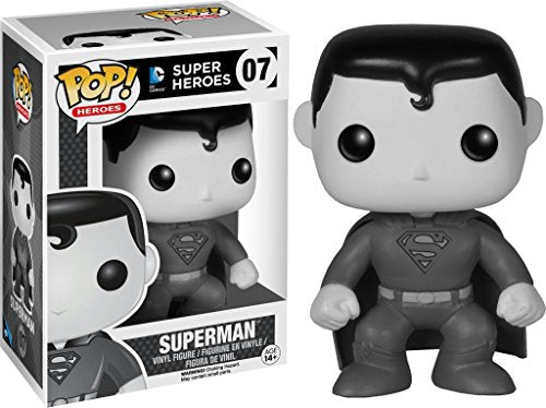 DC SUPER HEROES: SUPERMAN #07 (BLACK & WHITE) - FUNKO POP!-EXCLUSIVE