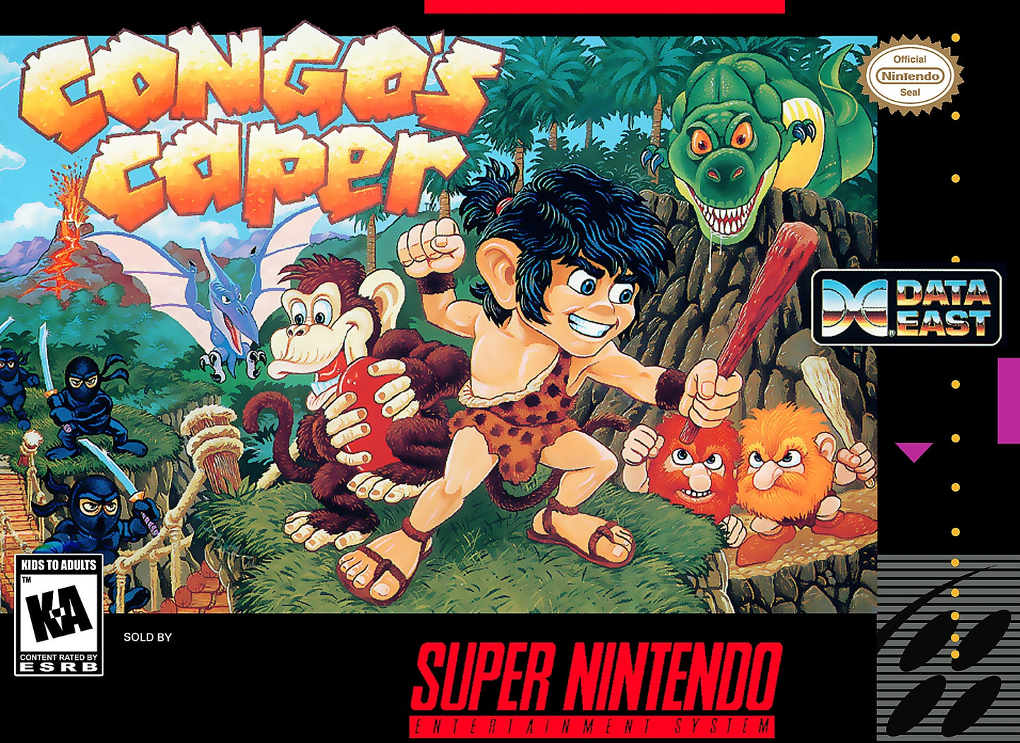 CONGO'S CAPER  - SNES (W/BOX & MANUAL)