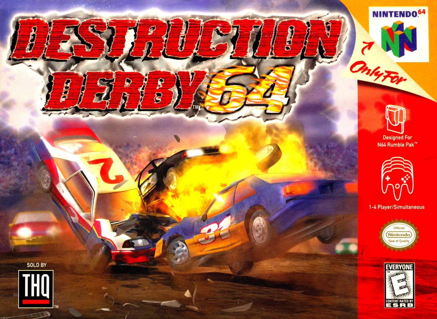 DESTRUCTION DERBY 64  - N64 (W/BOX)