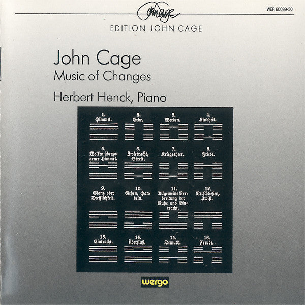 CAGE, JOHN  - MUSIC OF CHANGES
