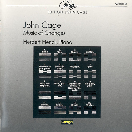 CAGE, JOHN  - MUSIC OF CHANGES