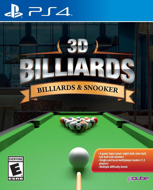 3D BILLIARDS: BILLARDS & SNOOKER  - PS4