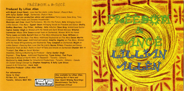 ALLEN, LILLIAN  - FREEDOM & DANCE
