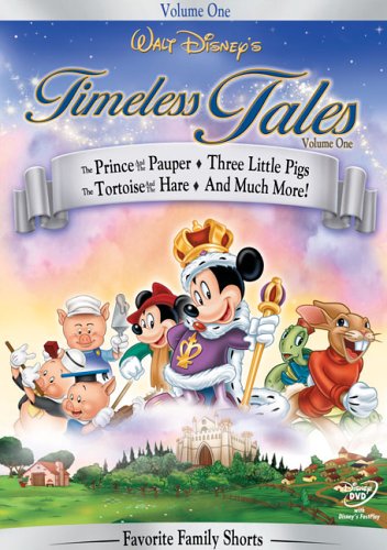 DISNEY'S TIMELESS TALES - THE PRINCE AND THE PAUPER/THREE LITTLE PIGS/THE TORTOISE AND THE HARE (VOL. 1) (1990) (BILINGUAL)