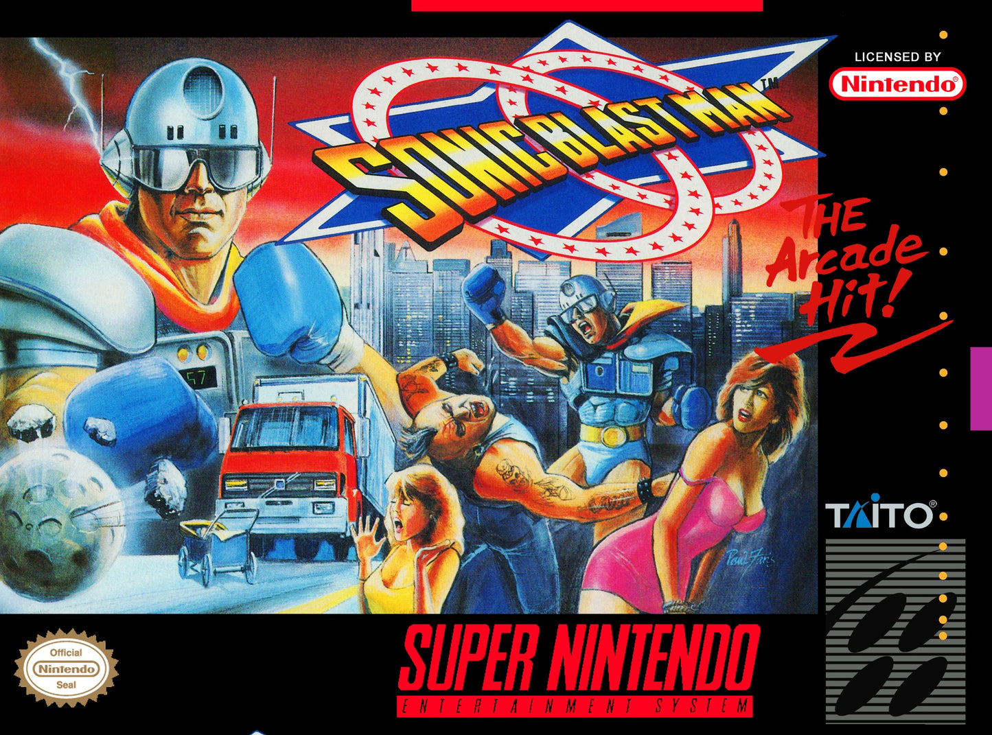 SONIC BLAST MAN  - SNES