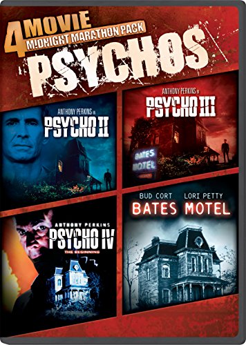 MIDNIGHT MARATHON PACK: PSYCHOS - DVD-4 MOVIES-PSYCHO II, III, IV & BATES