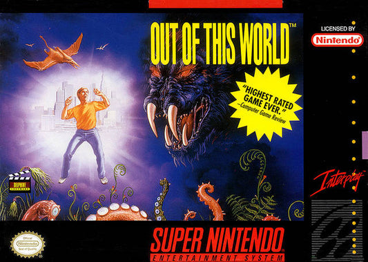 OUT OF THIS WORLD  - SNES (W/BOX & MANUAL)