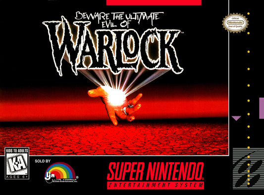 WARLOCK  - SNES (W/BOX & MANUAL)