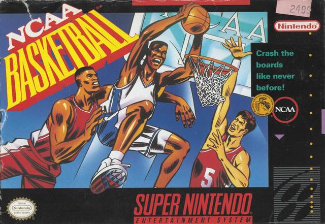 NCAA BASKETBALL  - SNES (W/BOX & MANUAL)