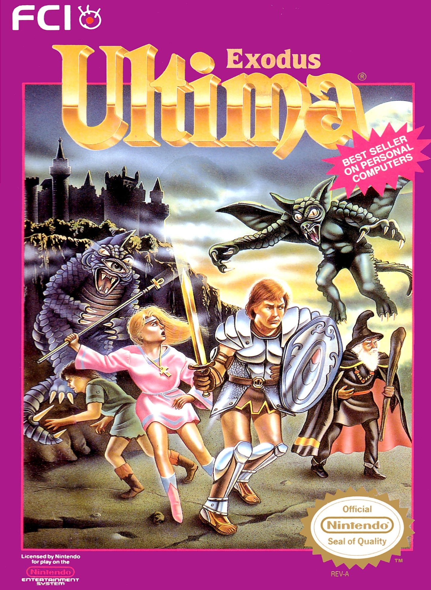 ULTIMA: EXODUS  - NES (W/BOX)