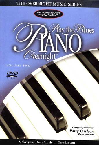 PLAY THE BLUES PIANO OVERNIGHT  - DVD-OVERNIGHT MUSIC SERIES