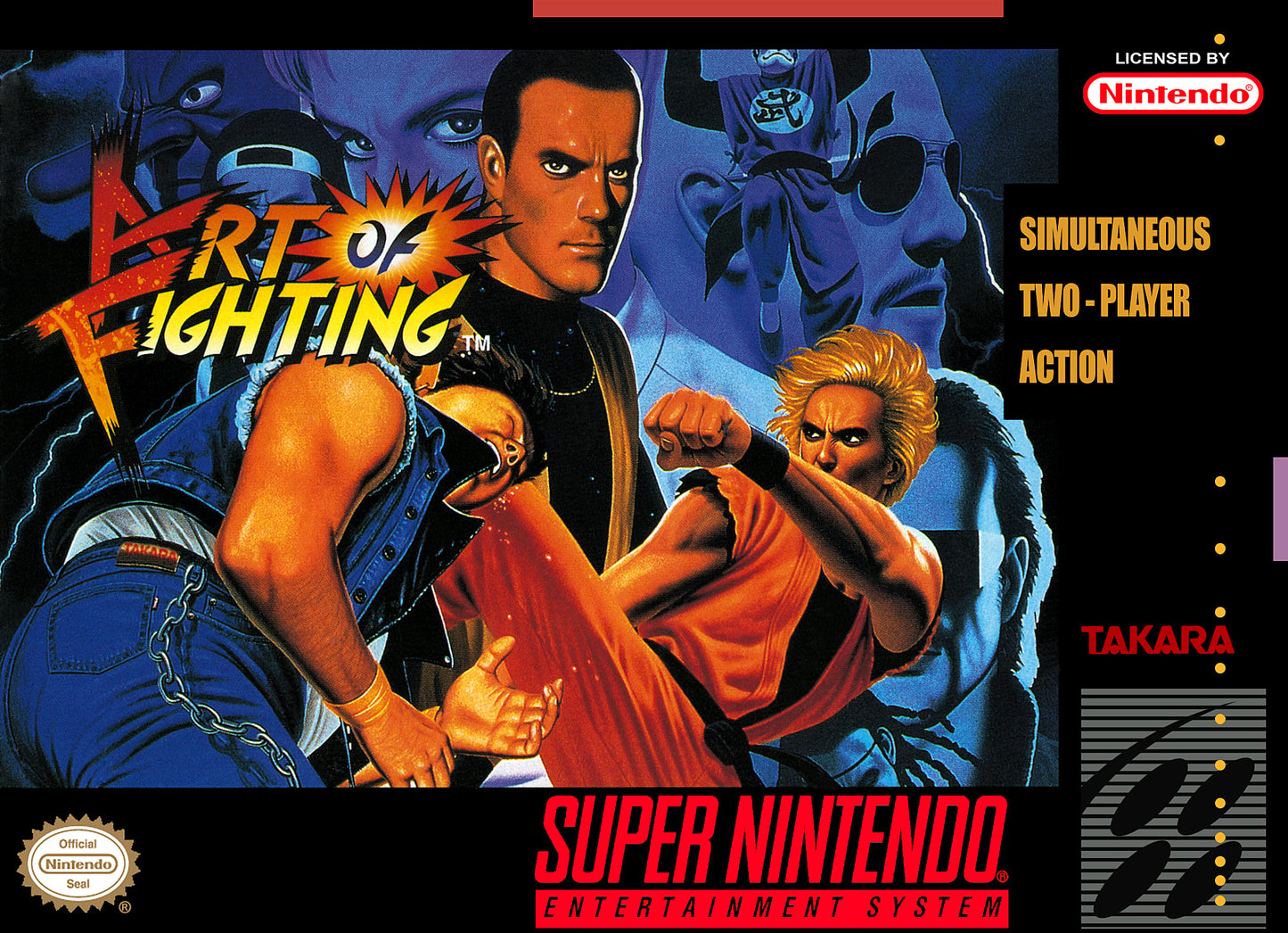 ART OF FIGHTING  - SNES (W/BOX & MANUAL)