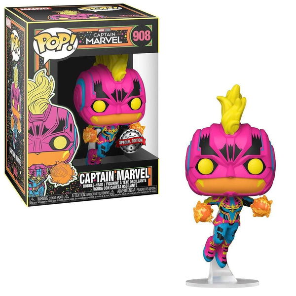 CAPTAIN MARVEL (BLACKLIGHT) #908 - FUNKO POP!-SPECIAL ED