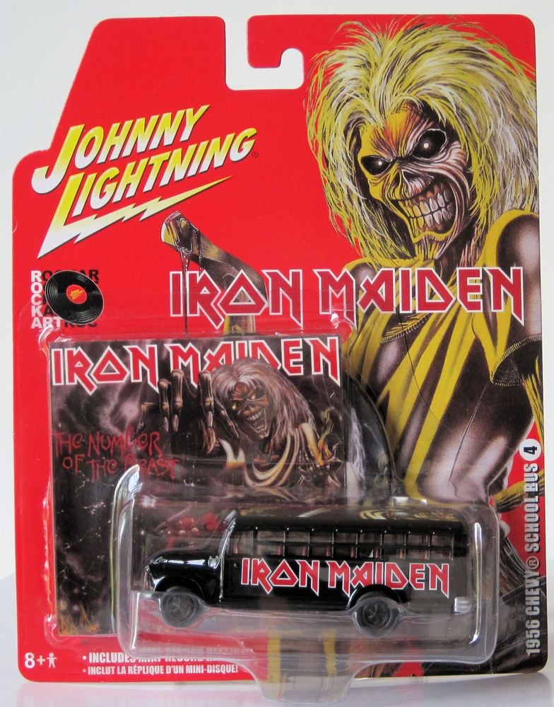 IRON MAIDEN: 1965 CHEVY SCHOOL BUS 4 - JOHNNY LIGHTNING-2005