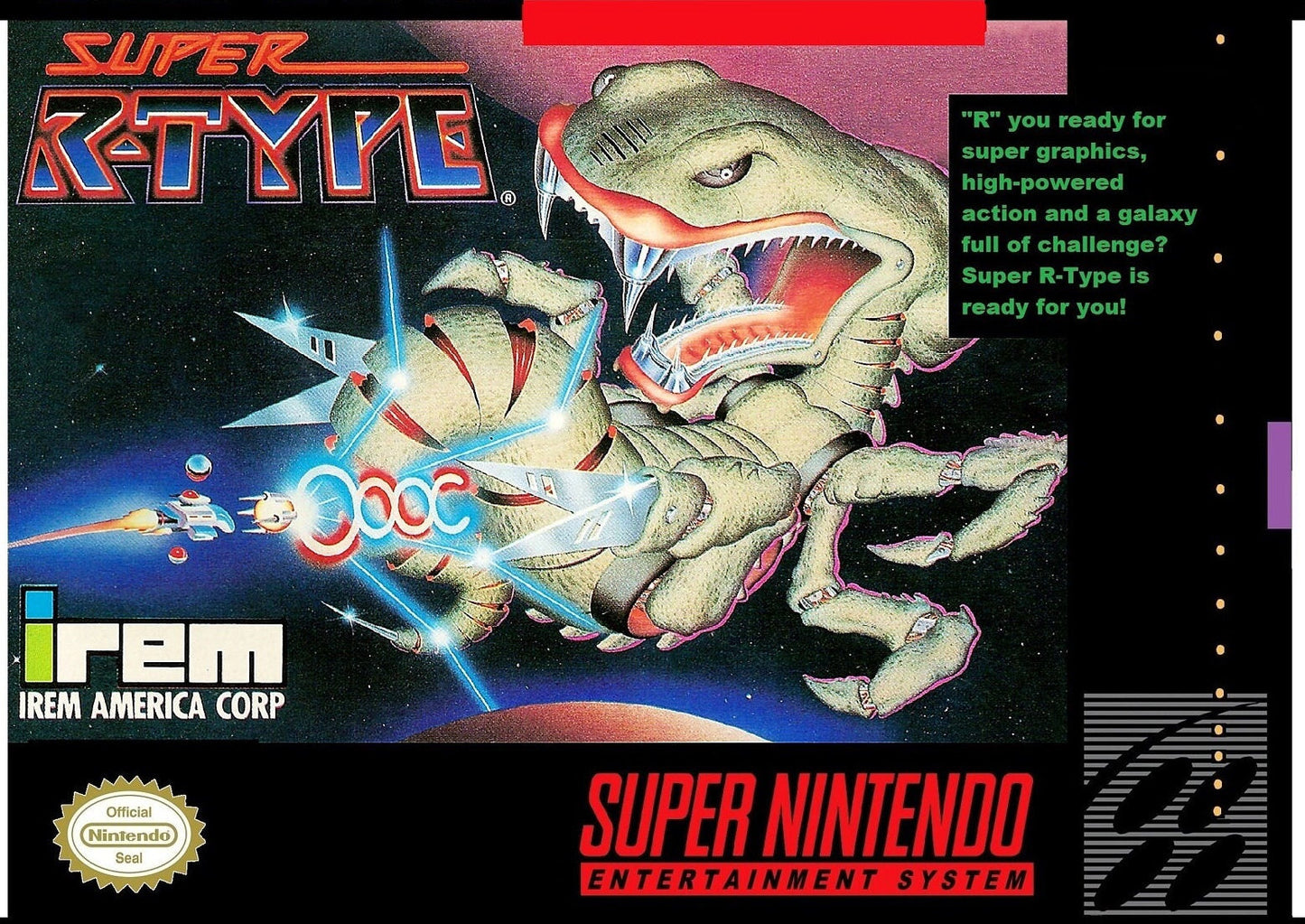 SUPER R-TYPE  - SNES (W/BOX & MANUAL)