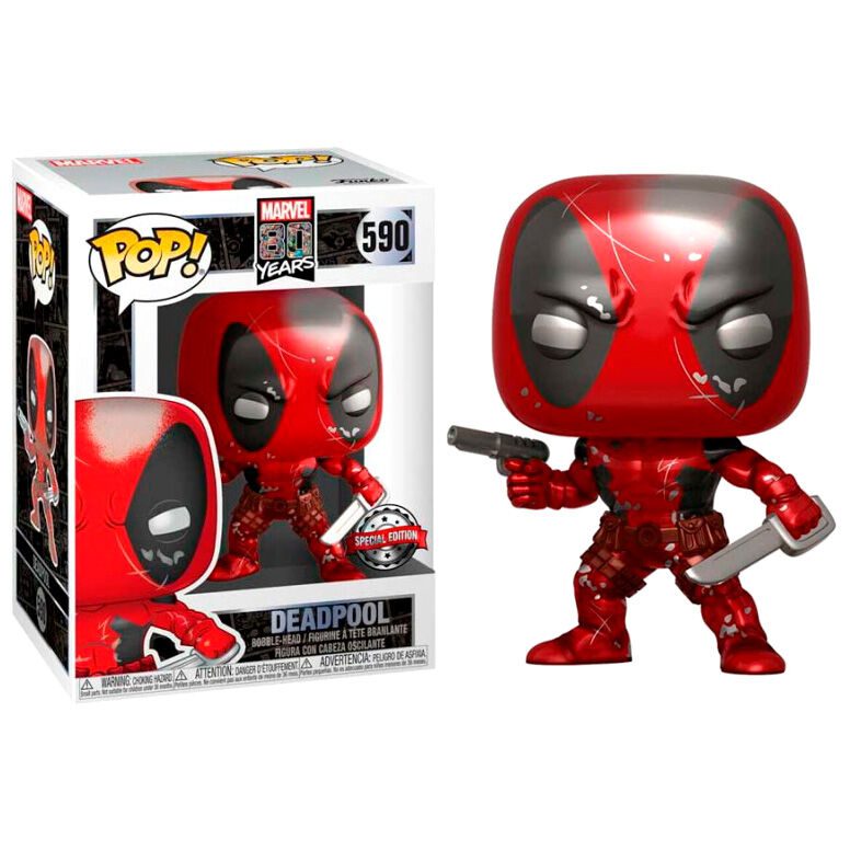 MARVEL 80: DEADPOOL #590 (METALLIC) - FUNKO POP!-SPECIAL ED.