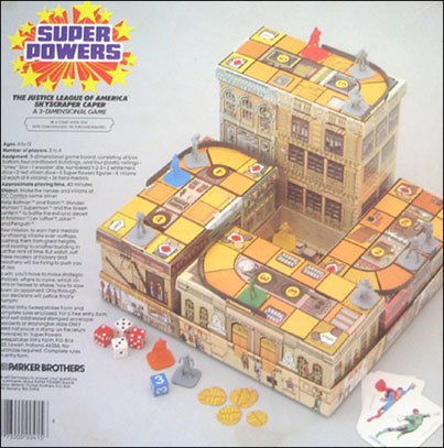 SUPER POWERS (DAMAGED BOX) - BOARD GAME-PARKER BRO-1984
