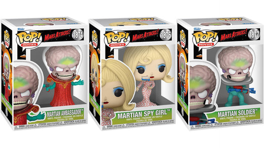 MARS ATTACKS: #1874/1876/1877 - FUNKO POP!-SET OF 3