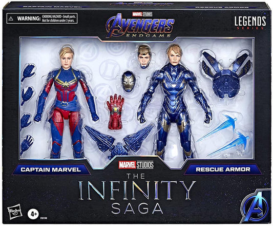 AVENGERS: ENDGAME: CAPTAIN MARVEL/RESCUE ARMOR - MARVEL LEGENDS