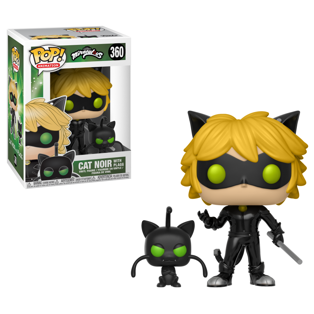 MIRACULOUS: CAT NOIR WITH PLAGG #360 - FUNKO POP!