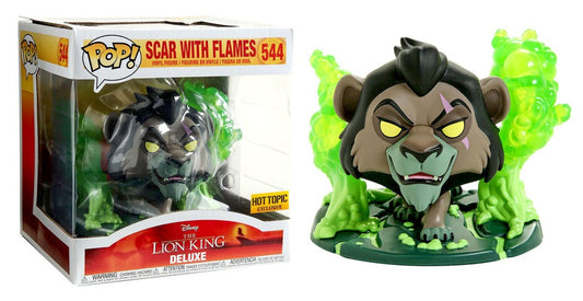 LION KING: SCAR WITH FLAMES #544 - FUNKO POP!-EXCLUSIVE