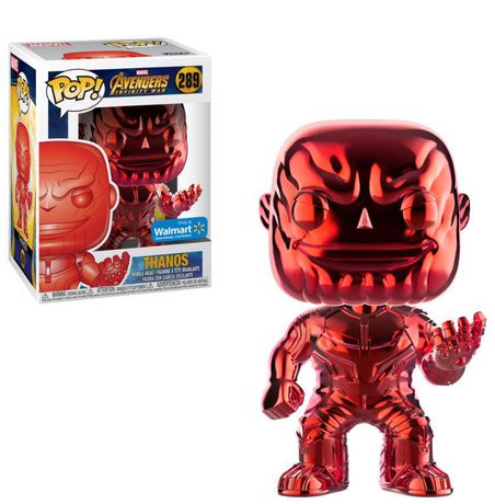 AVENGERS INFINITY WAR: THANOS #289 (RED CHROME) - FUNKO POP!-EXCLUSIVE